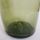 Blown and bubbled glass vase