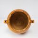 Antique yellow enamel confit pot from the 19th century