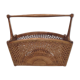 Porte-revues en bois et cannage