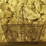Old metal basket