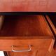 Wooden sideboard with fuchsia pink and black formica, 1950s, 130x50x100cm