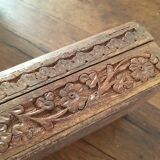 Indian carved wooden box