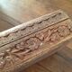 Boite indienne en bois sculpté