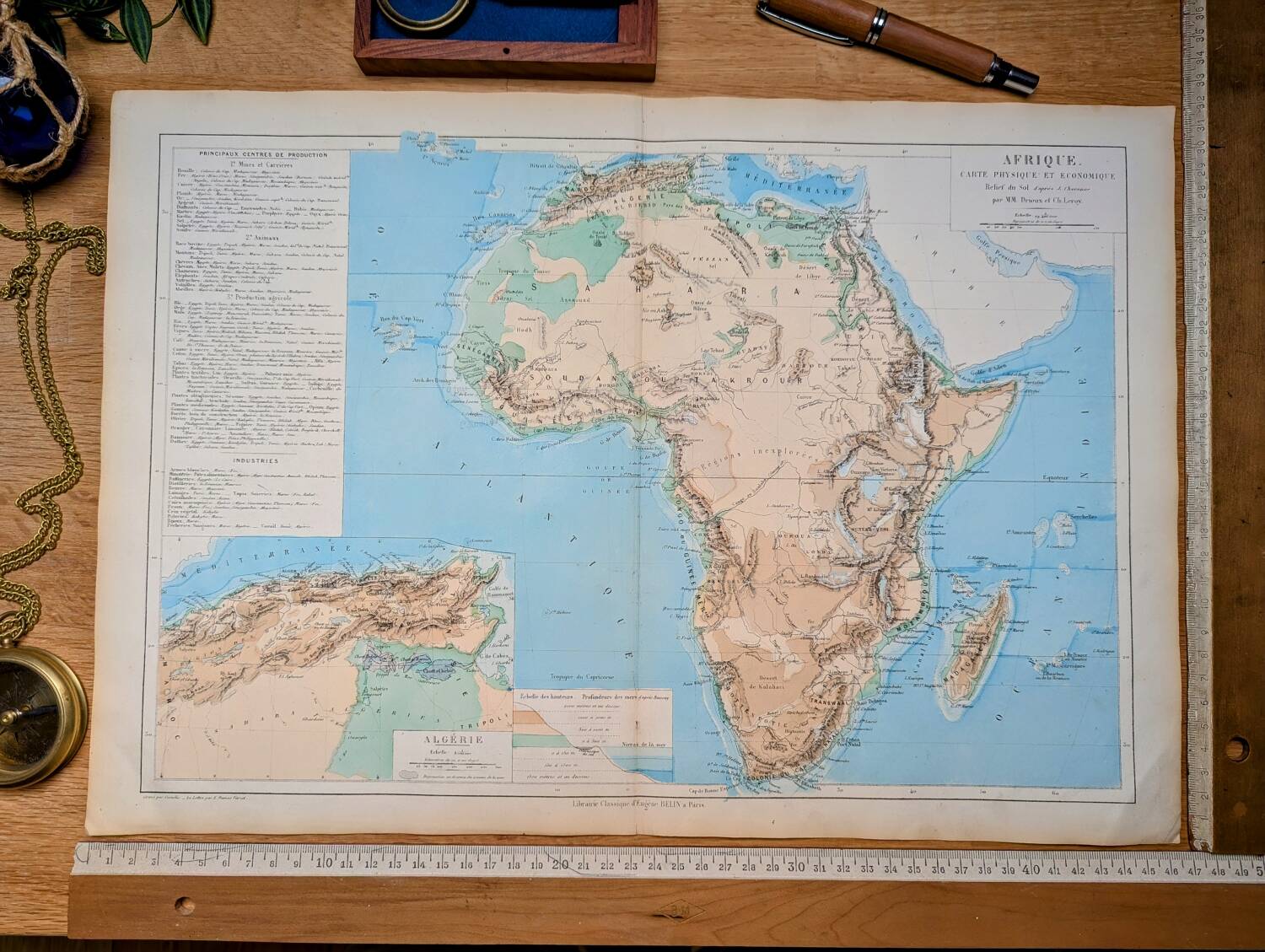 Printed in 1879, map of Africa.