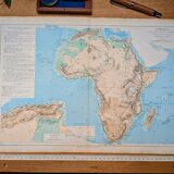 Printed in 1879, map of Africa.
