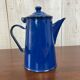 Cafetière émaillée bleue
