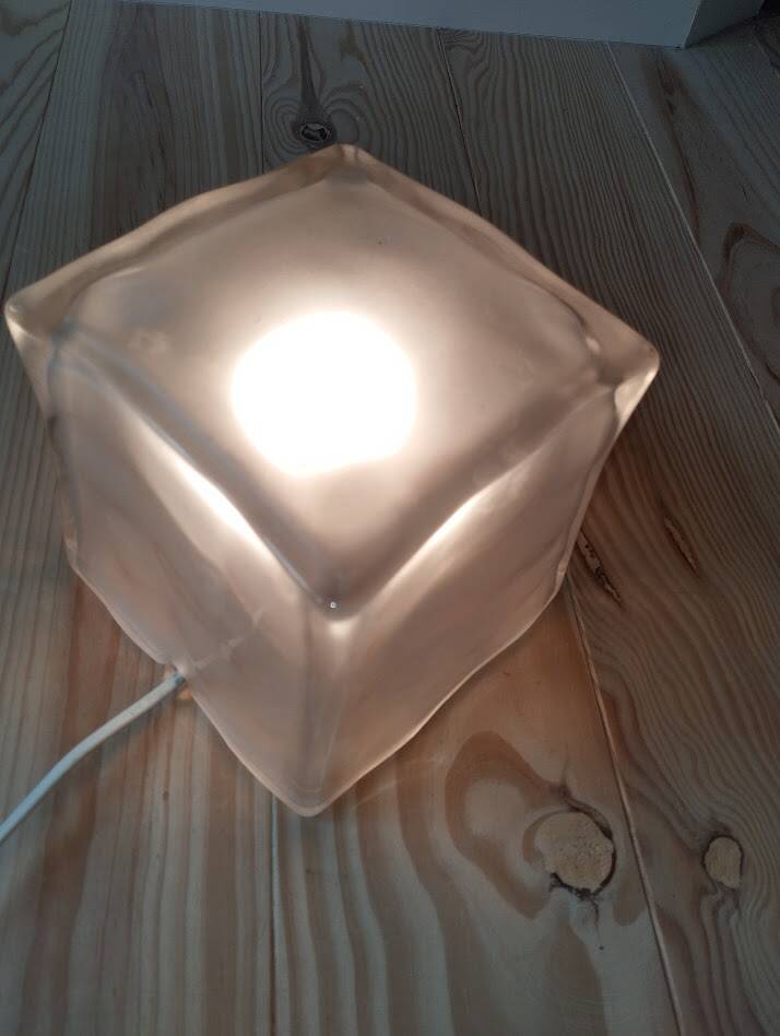 Ikea Iviken lamp with ice effect – iconic design from the 2000s