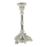 Tripod candle holder stylized foot dolphinfish, glass, very trendy