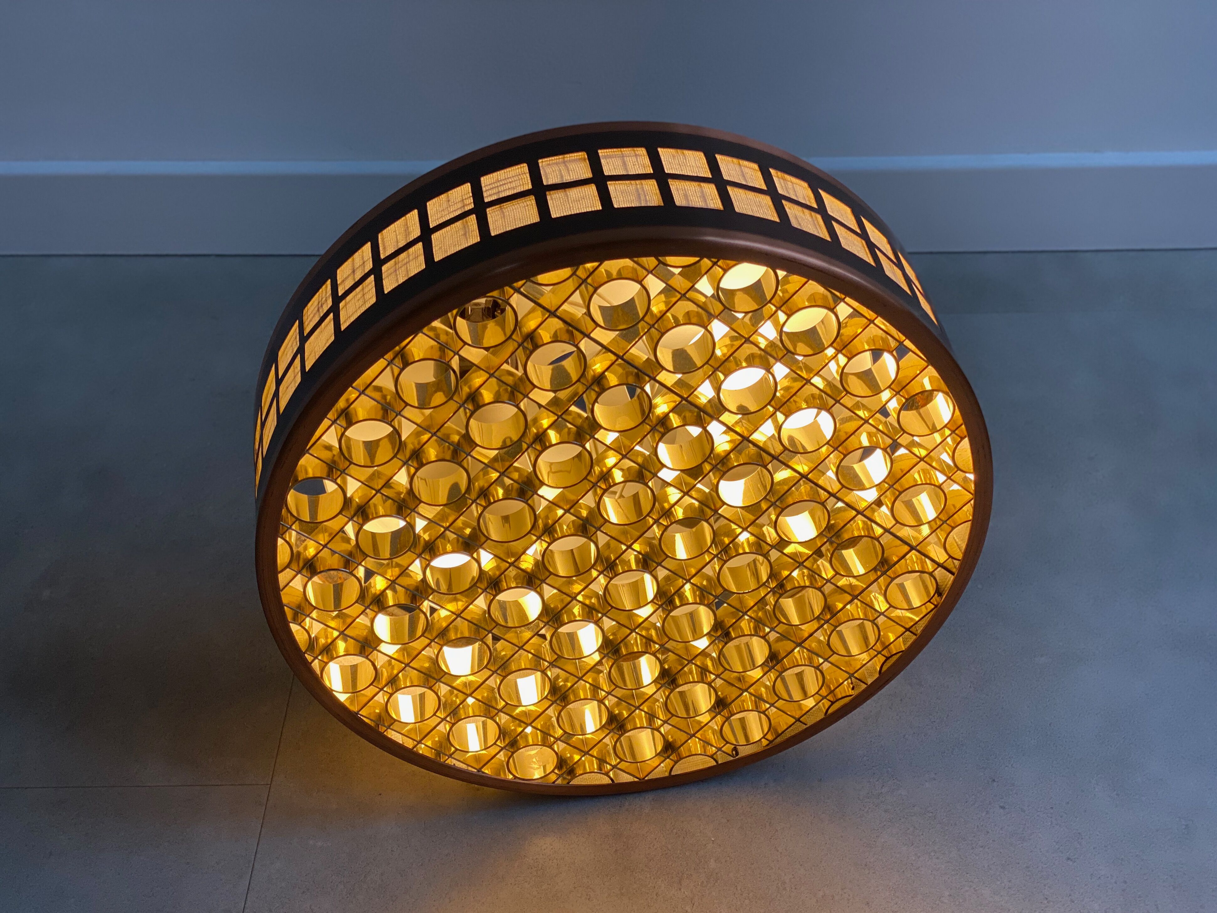 Mid Century Scandinavian copper ceiling lamp