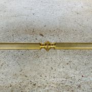 Mid-century coffee table in green marble and brass, 1960s