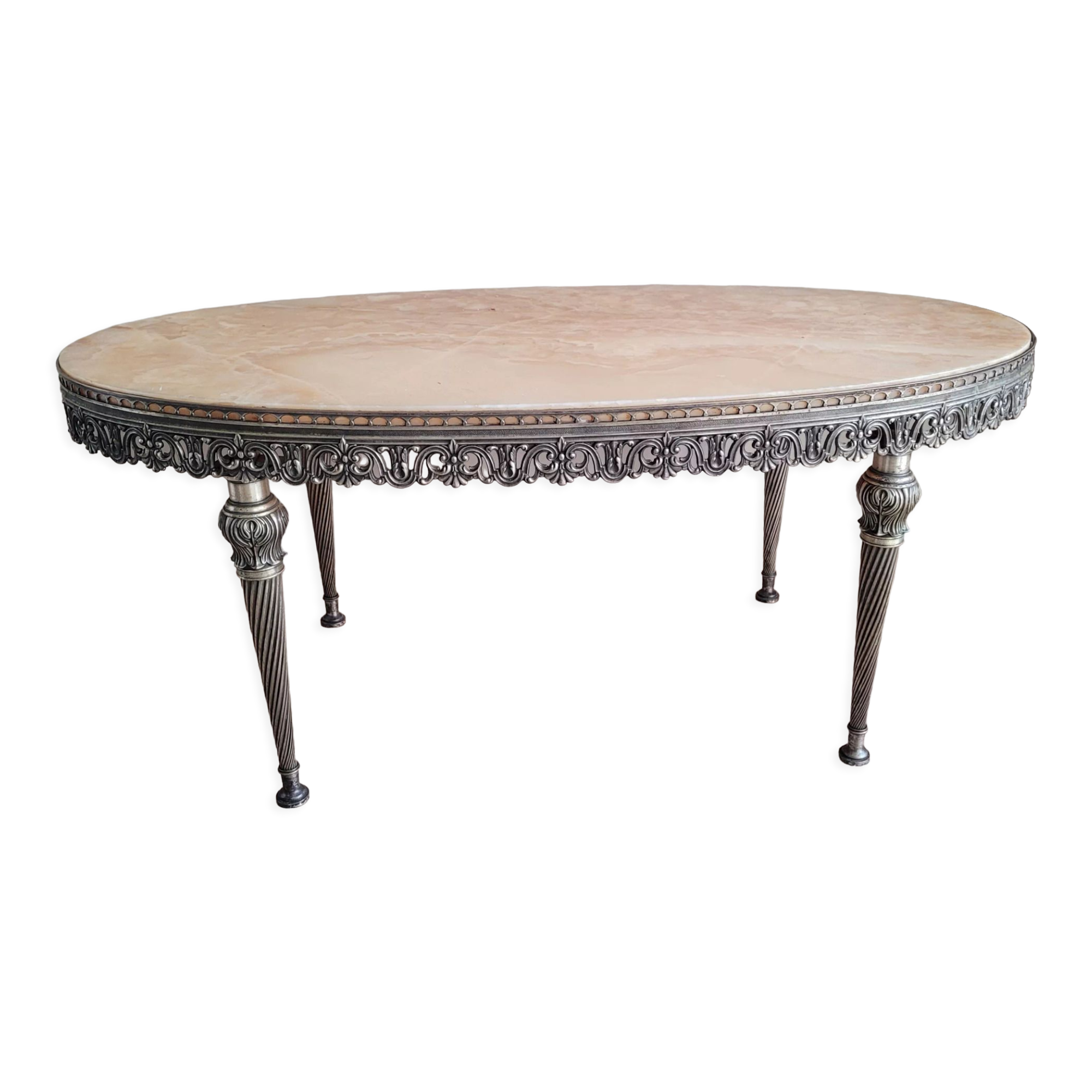 Onyx marble coffee table