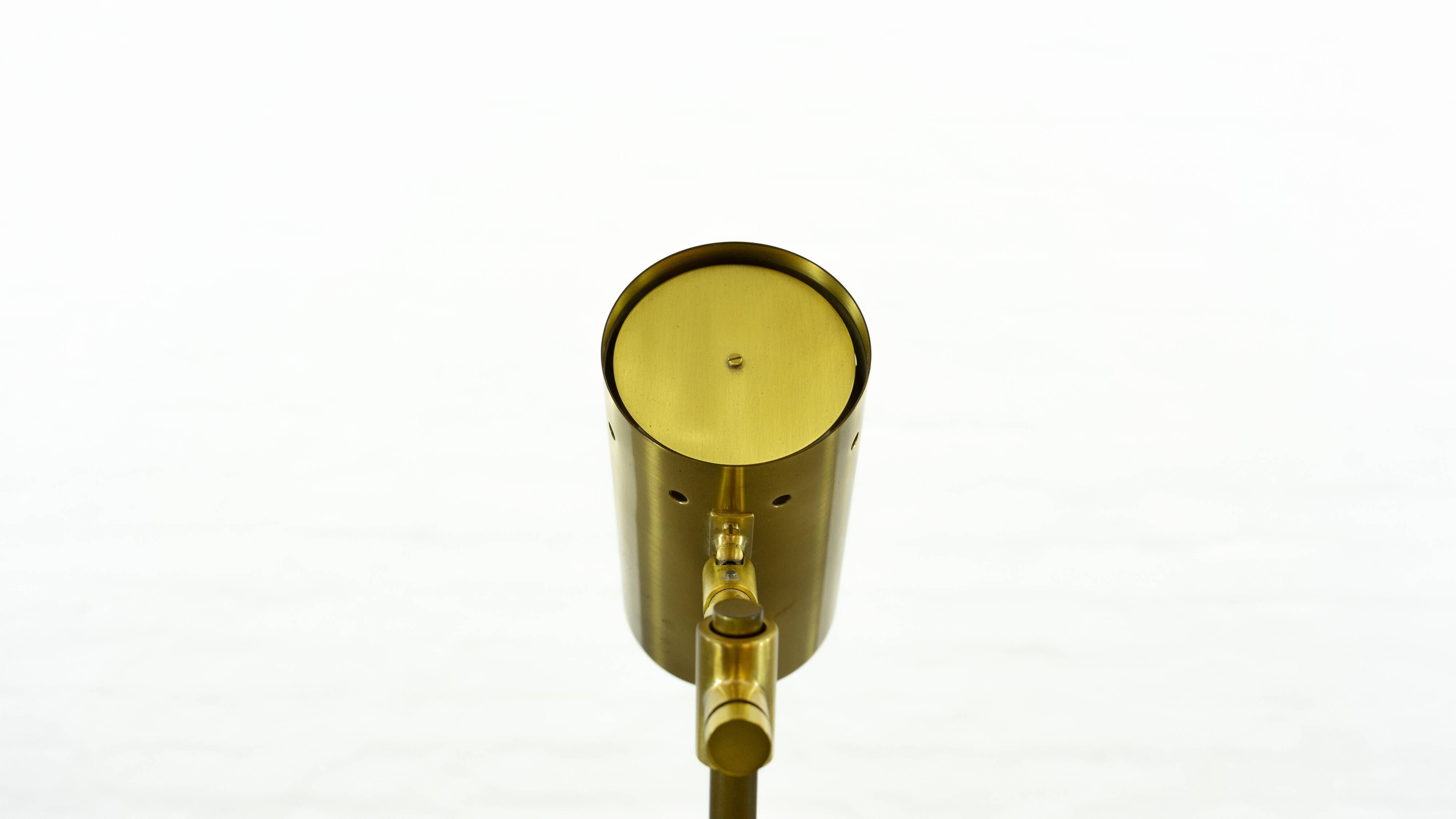 Midcentury Brass Floorlamp / Spot, 60s