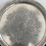Round silver metal top - rosettes - frieze - Vintage - France