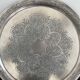 Round silver metal top - rosettes - frieze - Vintage - France