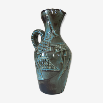 Ceramic pitcher Huguette Bessone vintage Annees 60