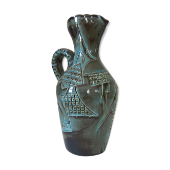 Ceramic pitcher Huguette Bessone vintage Annees 60