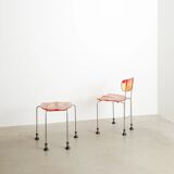 Italian Contemporary Broadway Chair & Stool by Gaetano Pesce, 1993