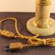 Antique lamp in onyx and brass (c. 1920-1930)