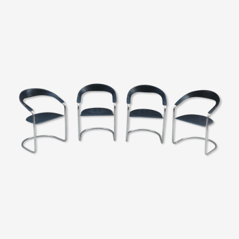 Set de 4 chaises vintages design italiennes