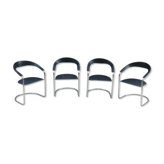 Set de 4 chaises vintages design italiennes