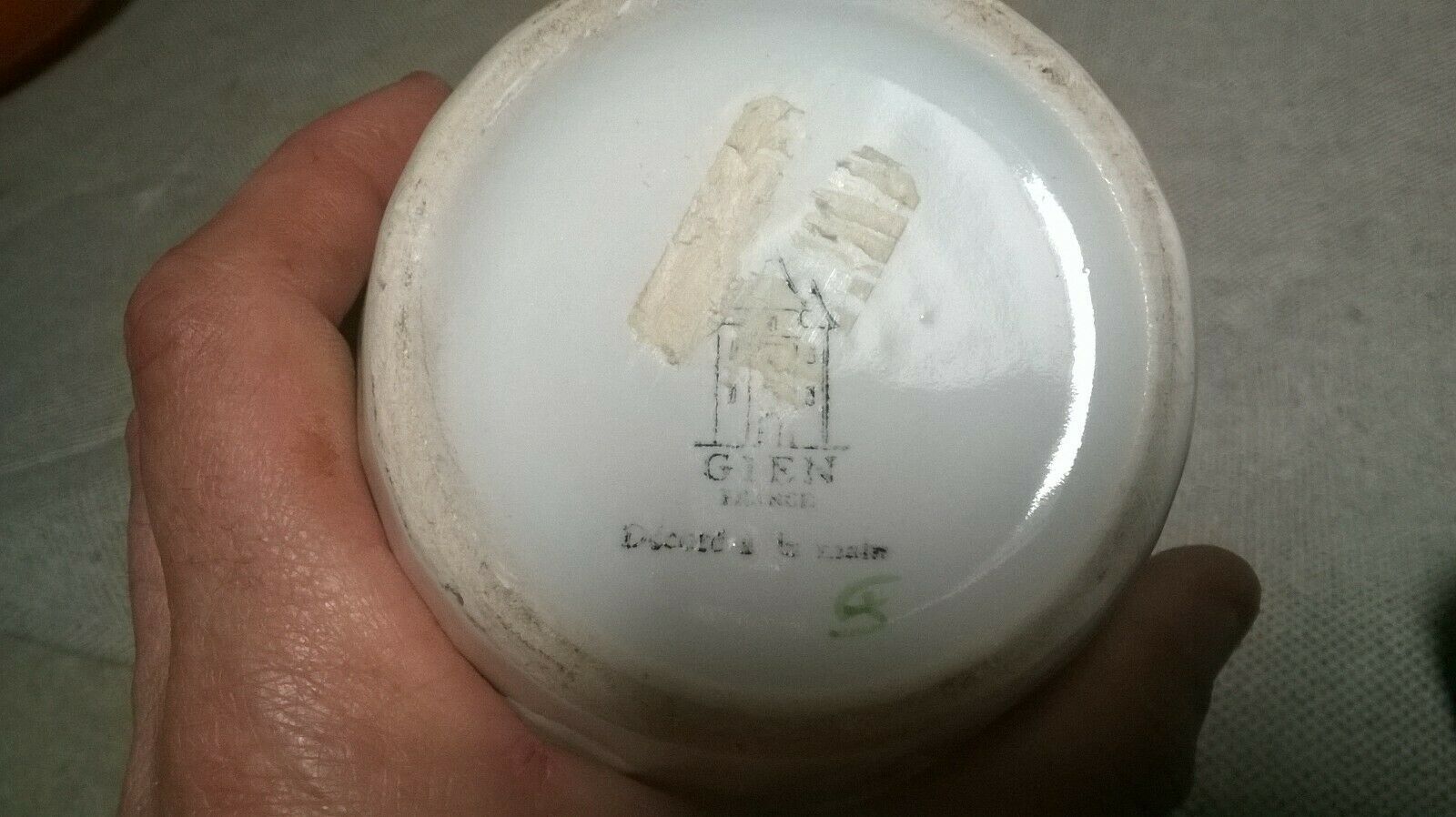 Vase of Gien's factory "A la Becasse"