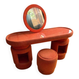 Dressing table with chairs from Kecskemét Furniture, 1975, set of 3