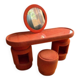 Dressing table with chairs from Kecskemét Furniture, 1975, set of 3