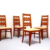 Series of four Scandinavian chairs from the 40s