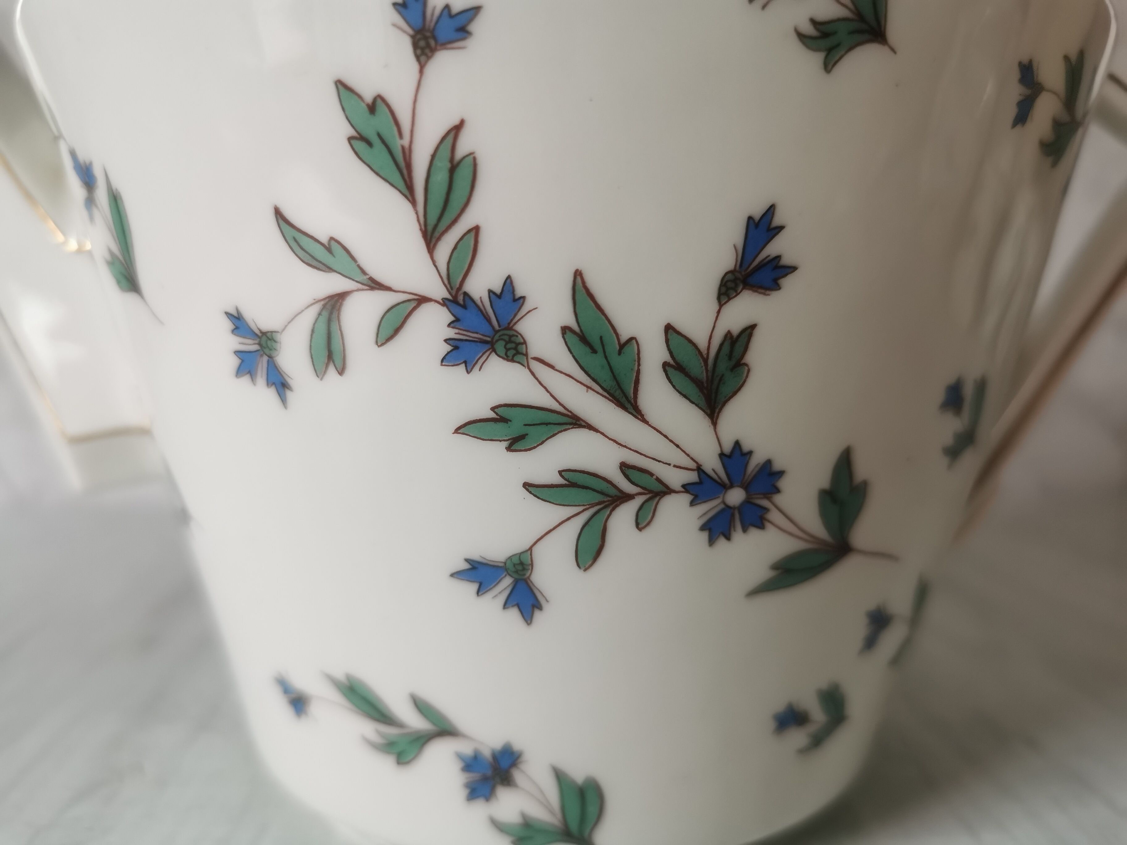 Porcelain barbel tea set Limoges Guérin