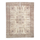 Soft Beige Floral Vintage Rug, One of a Kind Vintage Rug, 277x354 Cm