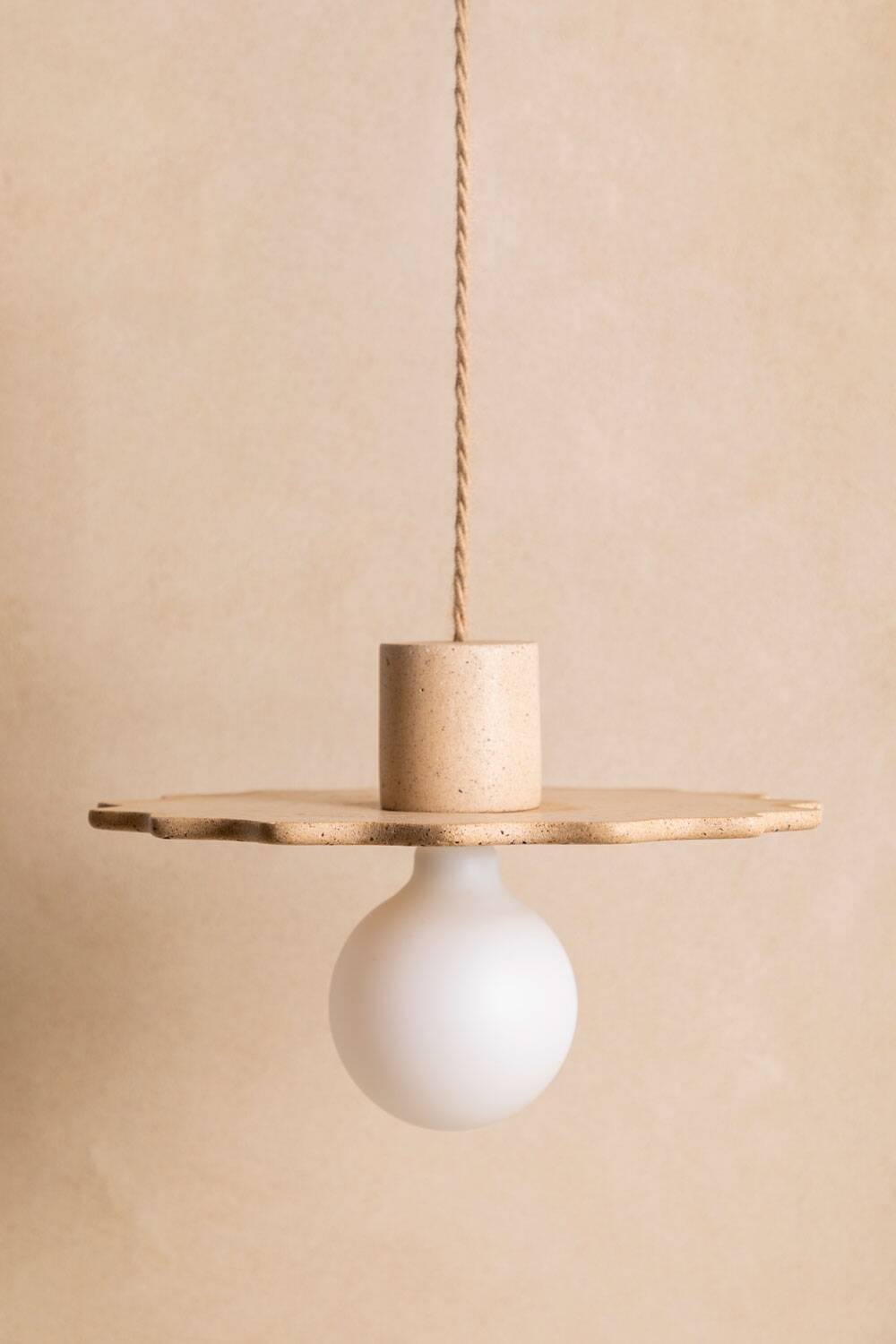 ELLA pendant light in beige concrete