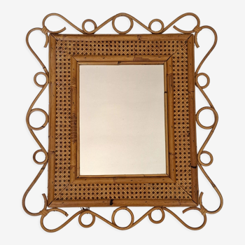 Rattan mirror and canning