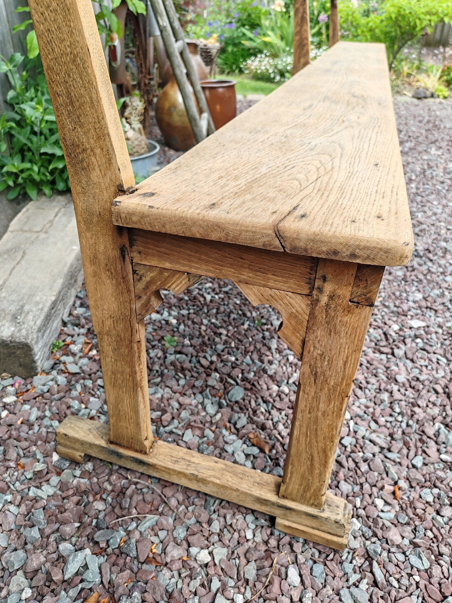 Oak church bench