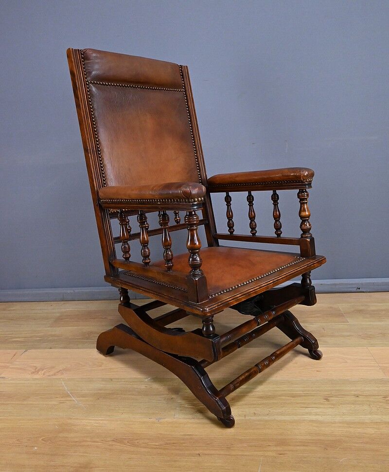Mahogany rocking chair, England – early 20th century