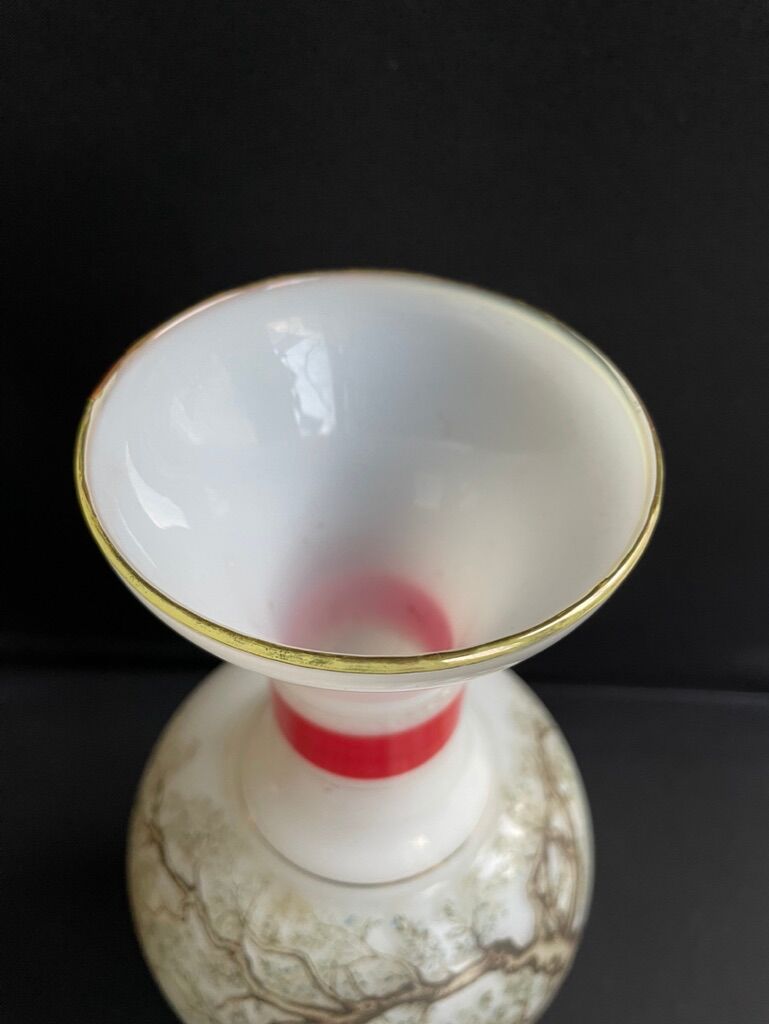Fiorentina opaline vase for Stelvia
