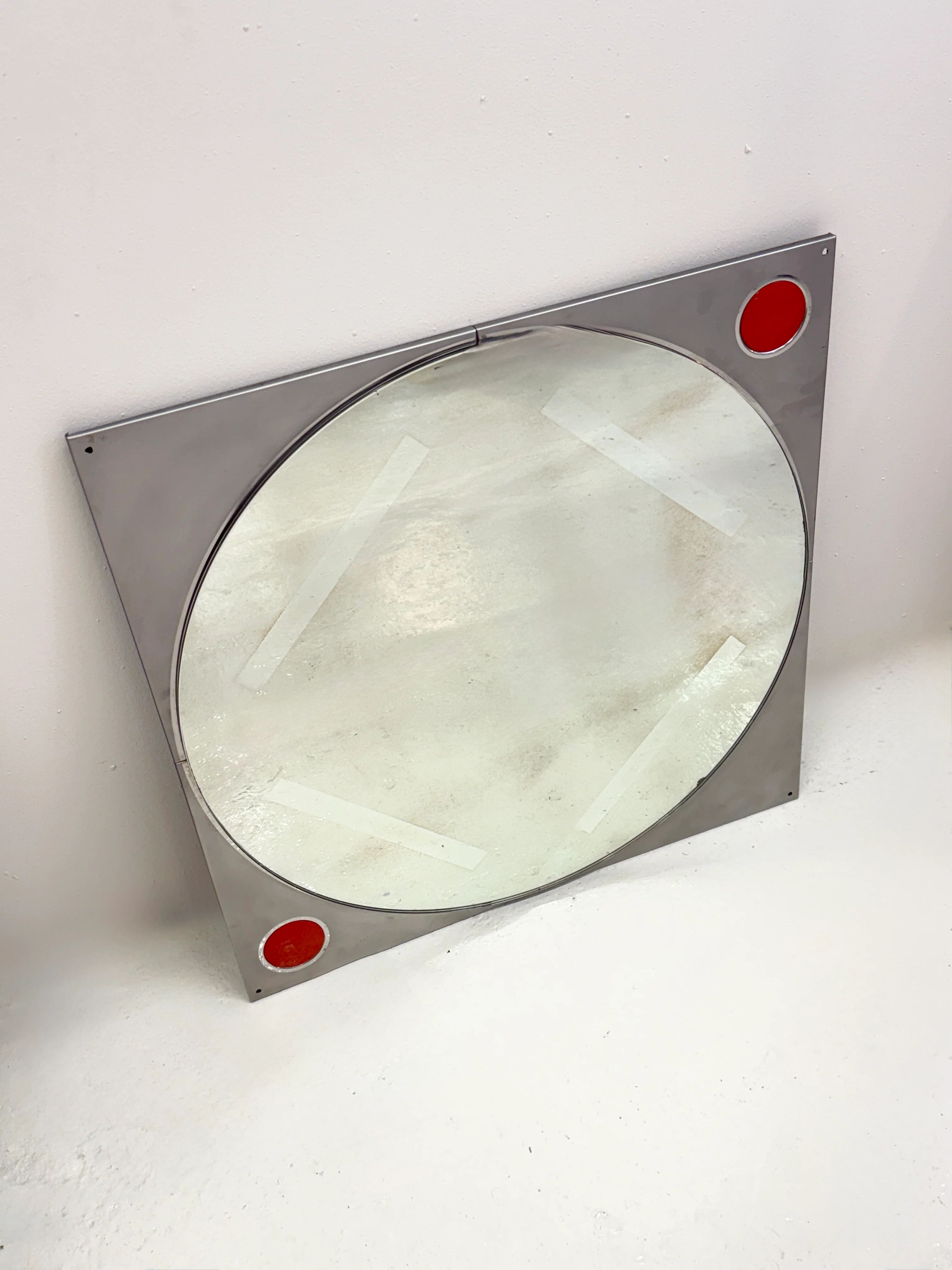Grand miroir “Space Age” Italie — 1970s