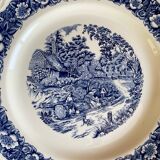 4 Staffordshire England “countryside” dinner plates