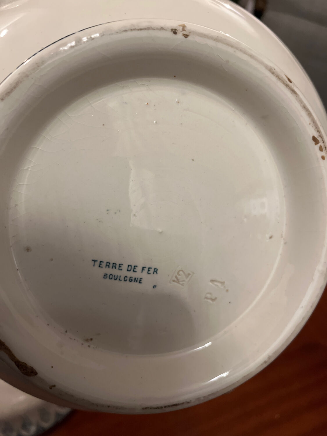 Soupière Boulogne en terre de fer, années 30