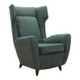 Fauteuil lounge, design italien, années 70, fabrication : Italie