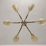 Brass chandelier from the 50s/60s