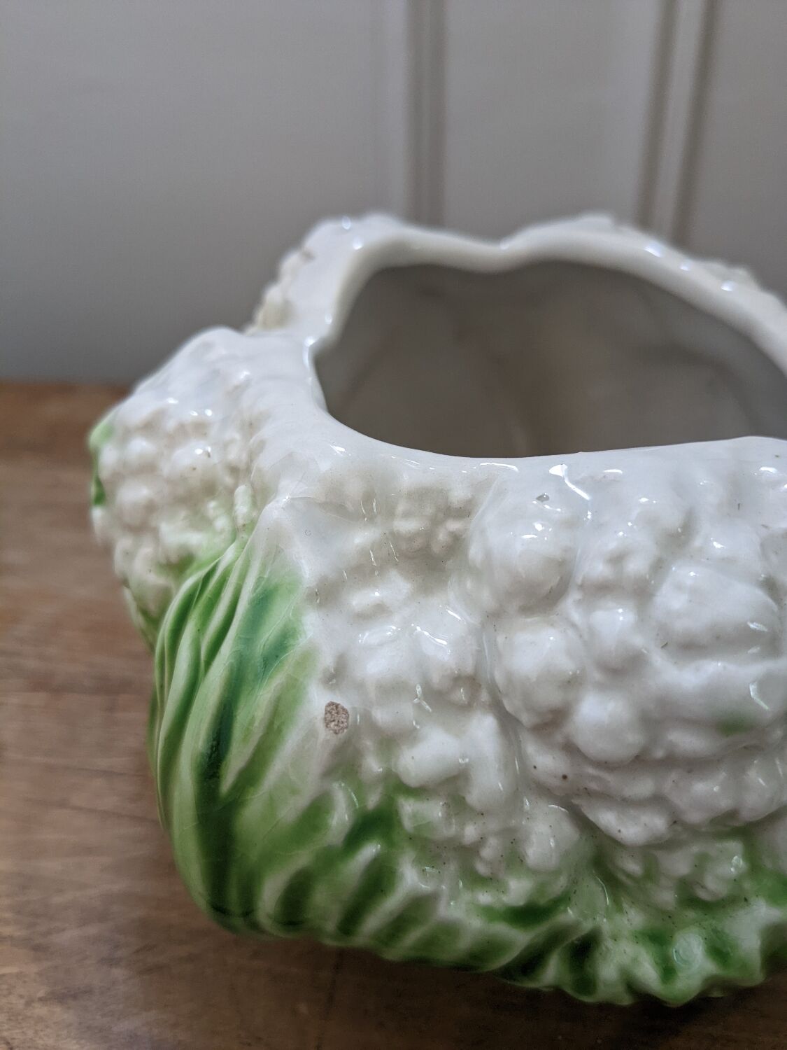 Pot cauliflower in slip