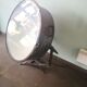 Vintage projector, football stadium, 50s, lighthouse