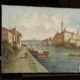 Tableau XIXème peinture à l'huile sur toile