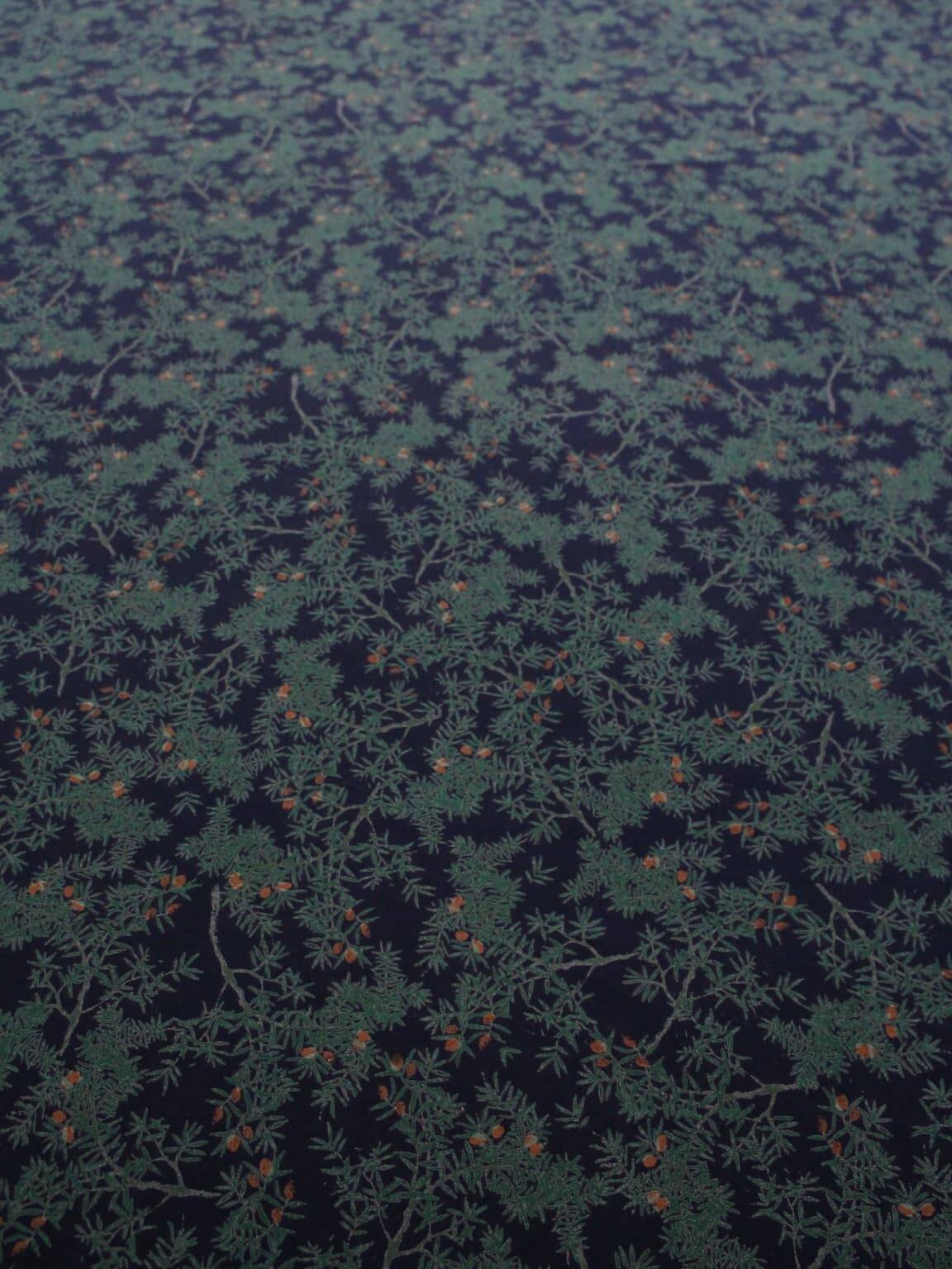 Tissu en coton vintage finlandais « Nummi » de Kristina Isola, 1,40 m x 2,12 m