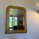 Vintage Louis Philippe mirror with antique gold beveled glass