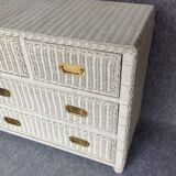 Rattan chest of drawers