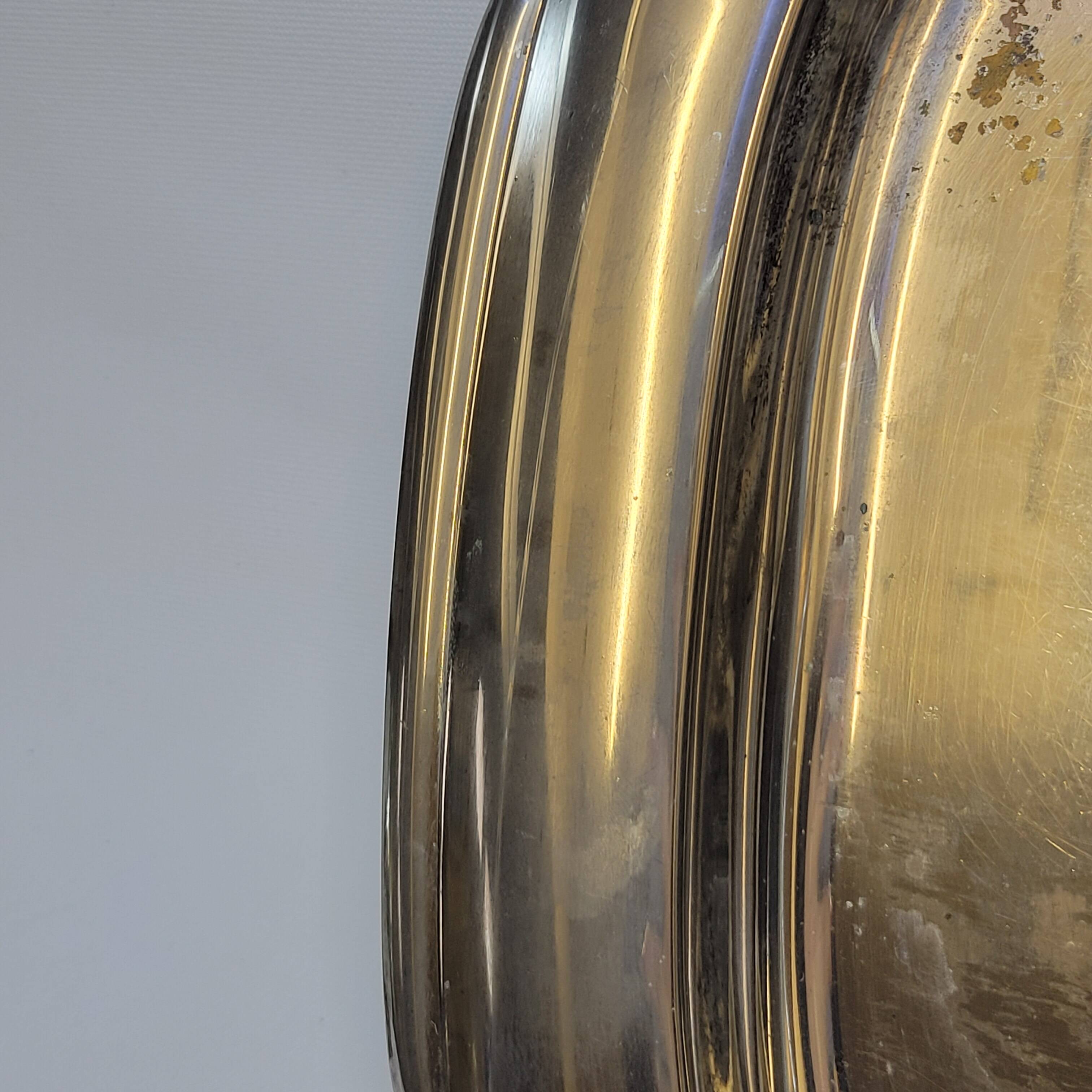 Prata Wolff Vintage Silver Metal Tray