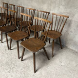 Series of 17 Fanette bistro chairs 1960 tapiovaara style