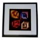 Tableau Vintage Art Optique - Victor Vasarely - Frame 40x40cm