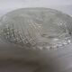 Chiseled glass dish